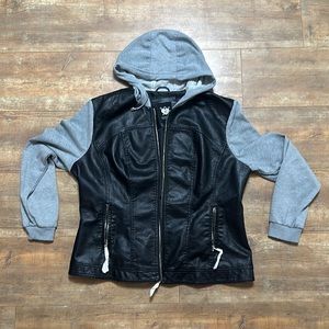 Hooded Moto Jacket